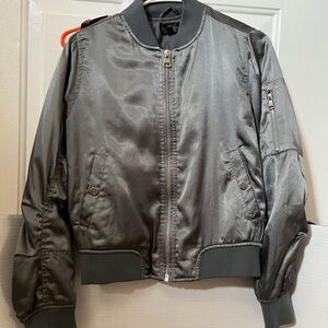 Top shop silver bomber jacket
